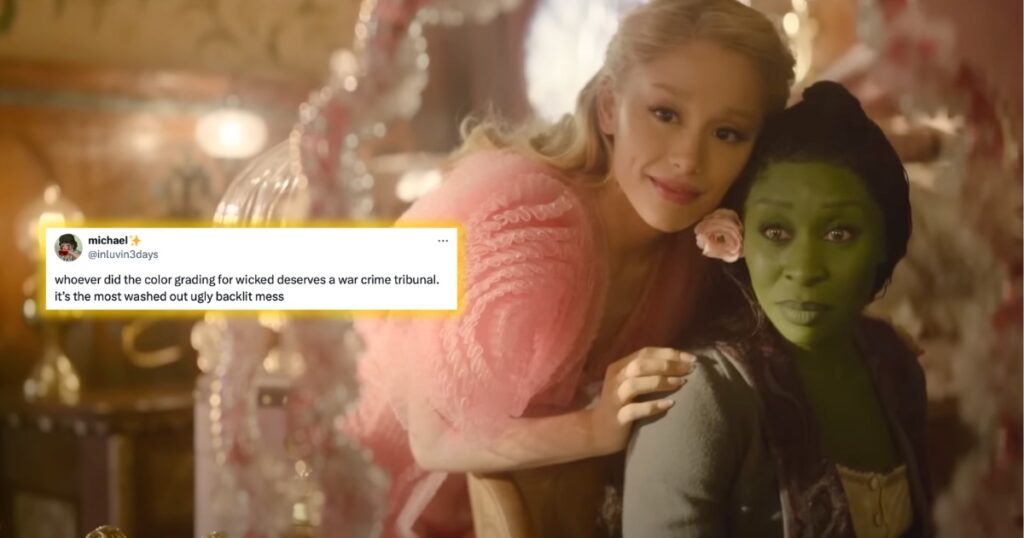 Wicked colour grading washed out