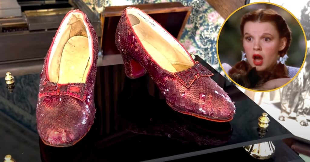 Ruby slippers wizard of oz auction