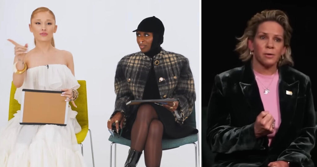 Ariana Grande Cynthia Erivo Holding Space