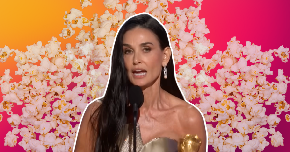 What's the meaning behind Demi Moore's Popcorn actress label?