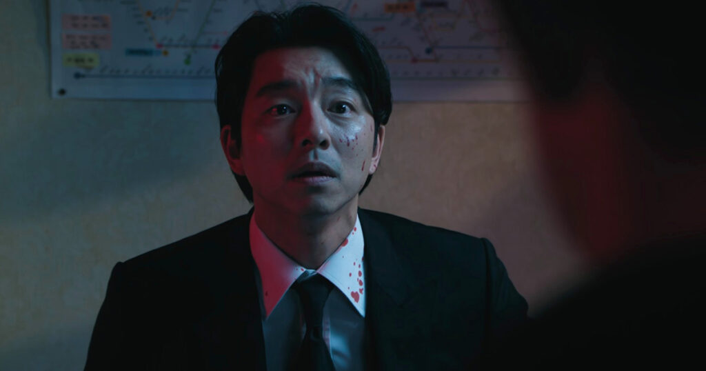 Detail in Squid Game 2 scene with The Recruiter was ad lib