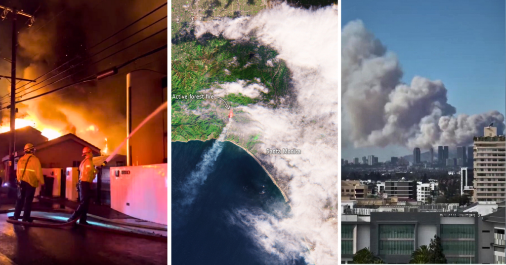 what caused the los angeles la fires