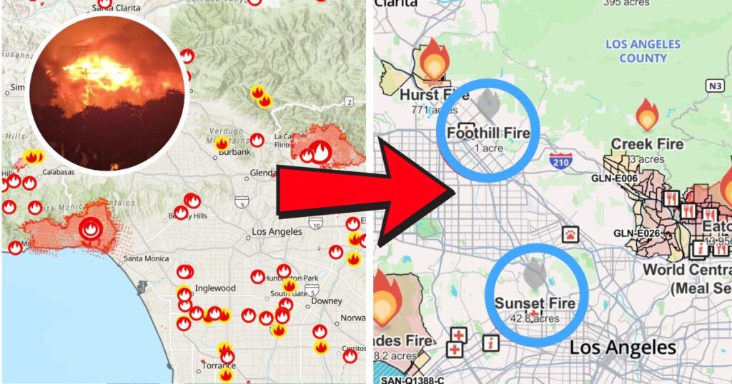 la fire map