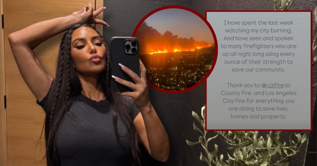kim kardashian la fires
