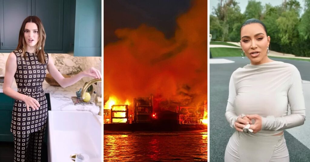 kendall jenner kim kardashian kardashians jenners houses los angeles fires la fires pacific palisades fire