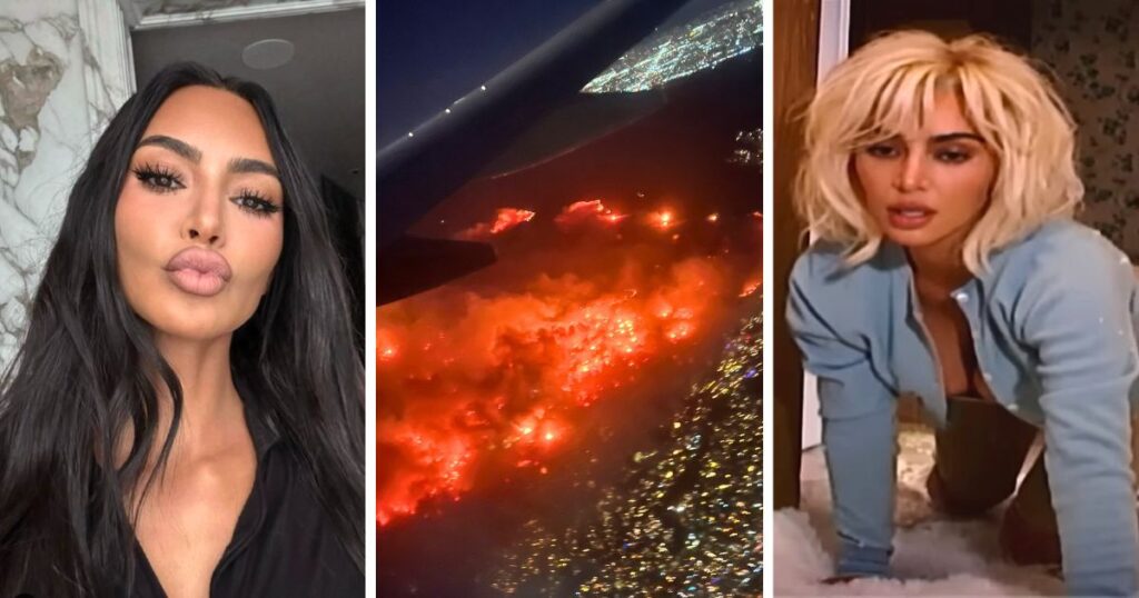 kim kardashian la fires los angeles wildfires skims