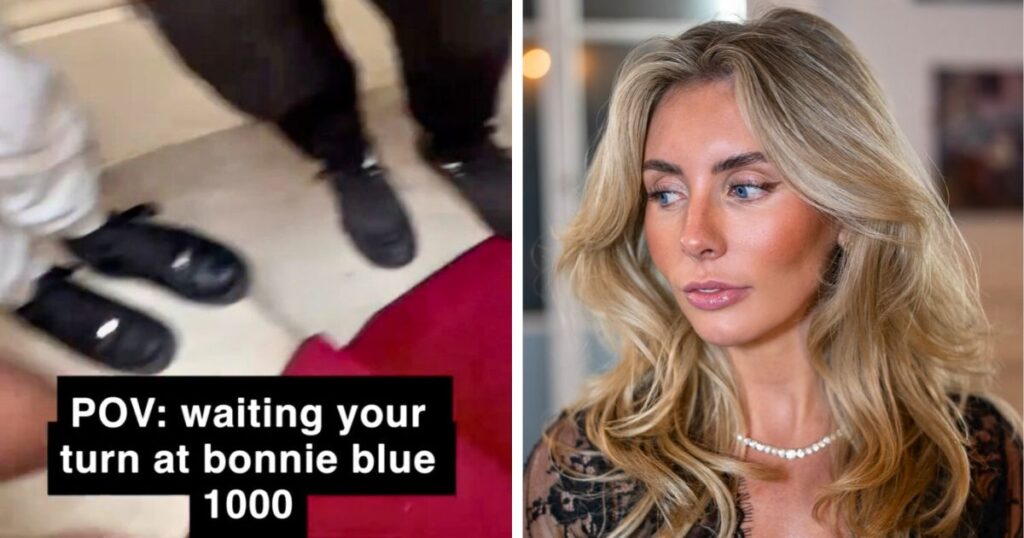 bonnie blue onlyfans 1,057 men in 12 hours the queue