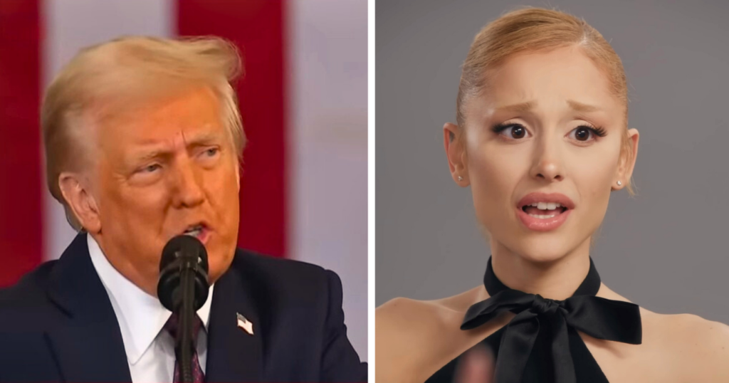 donald trump two genders ariana grande