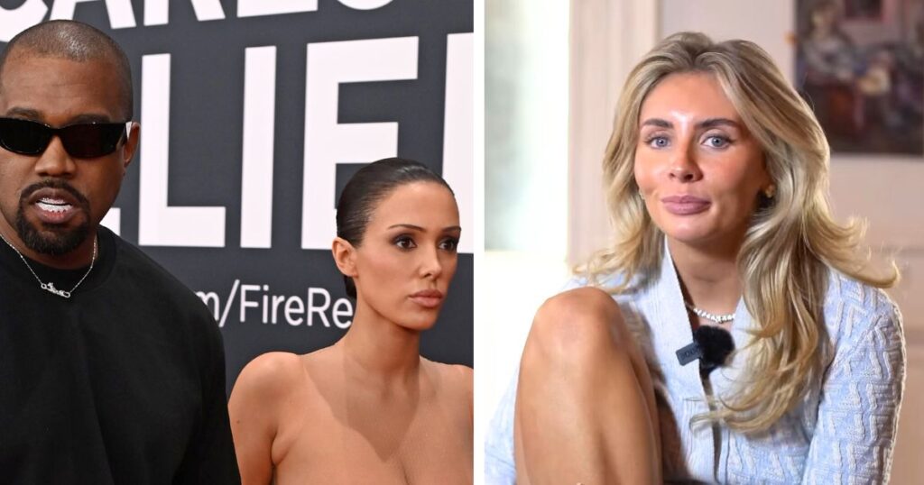 bonnie blue onlyfans bianca censori kanye west grammys 2025 red carpet dress