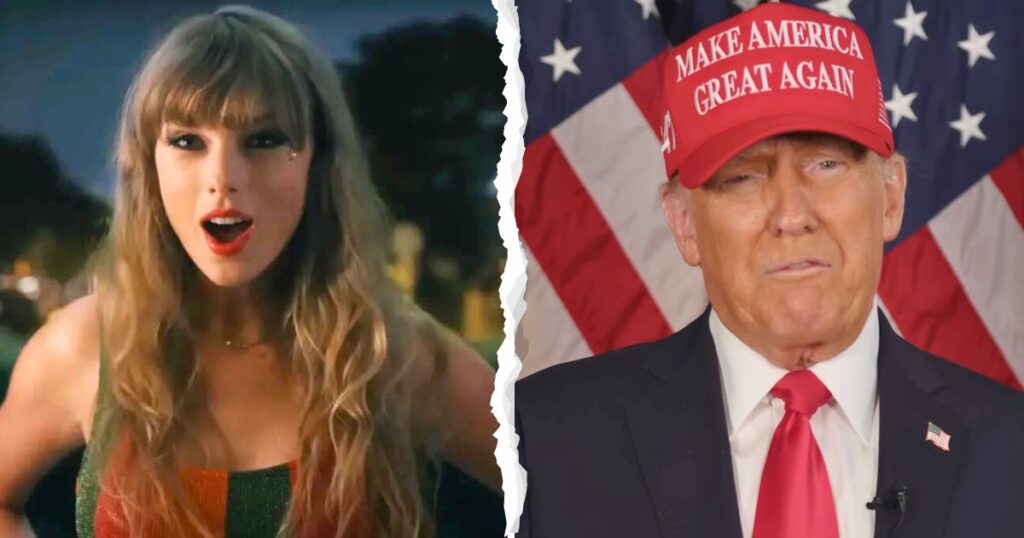 taylor swift donald trump feud super bowl 2025