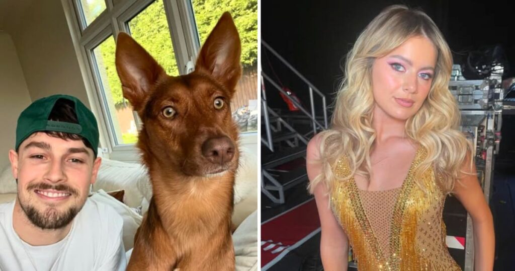 tasha ghouri andrew le page split break up strictly house dog