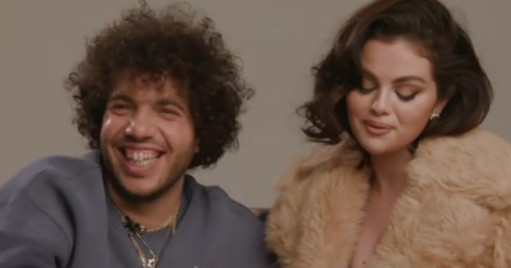 showering Benny Blanco Selena Gomez