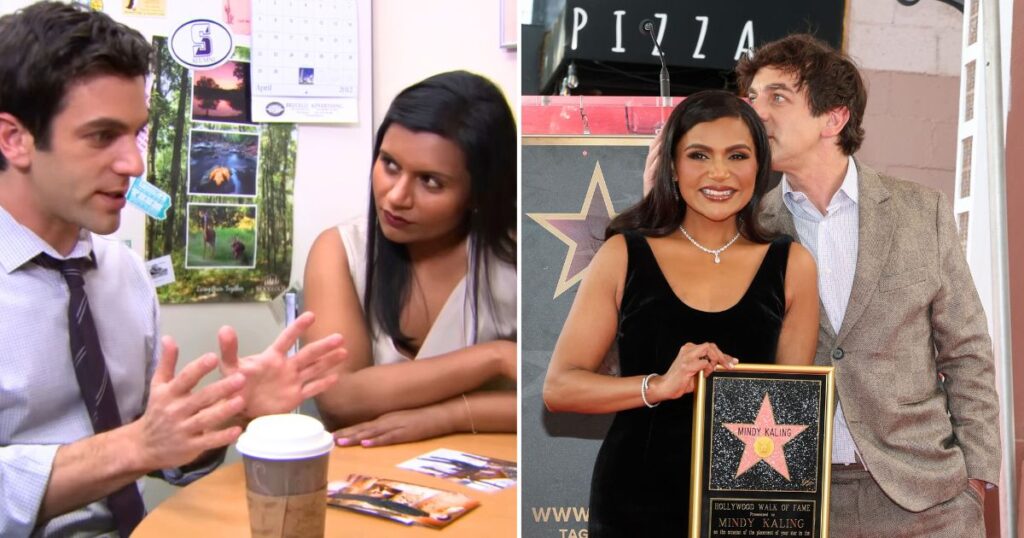 bj novak mindy kaling relationship history children the office ryan howard kelly kapoor