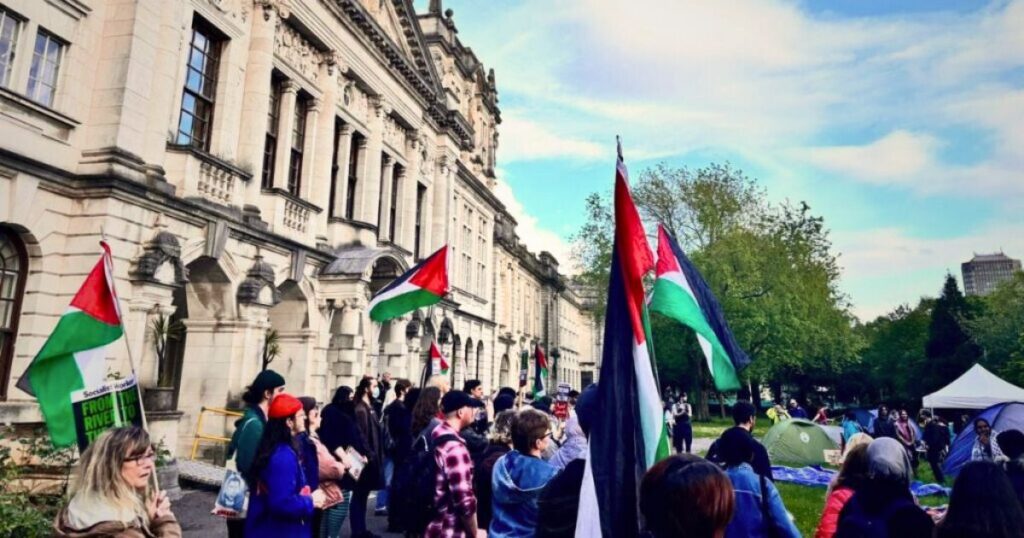 russell group unis uk universities pro-palestine protests encampments cardiff university