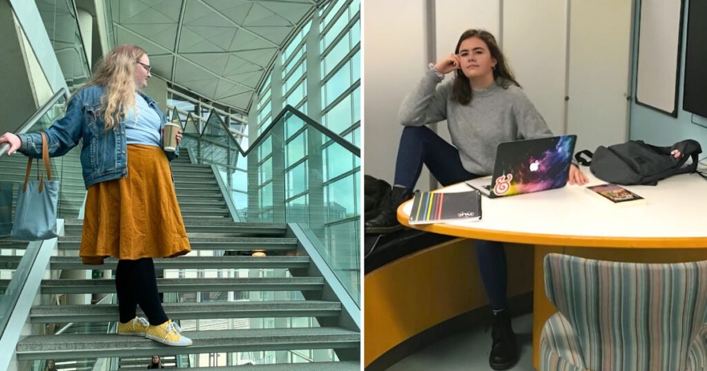 best uk unis universities for business entrepreneurs russell group unis my friend katy in the cambridge law library and a student in edinburgh from a while ago