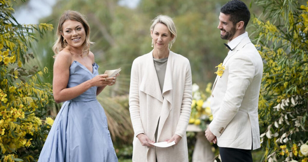 The dress Jacqui wore at MAFS Australia 2025 wedding