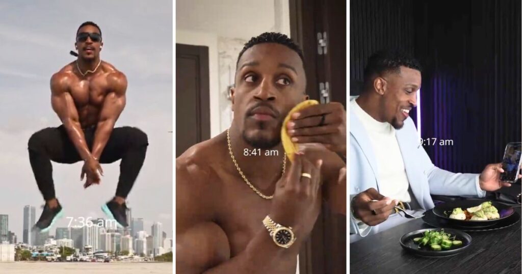 fitness influencer ashton hall daily morning routine