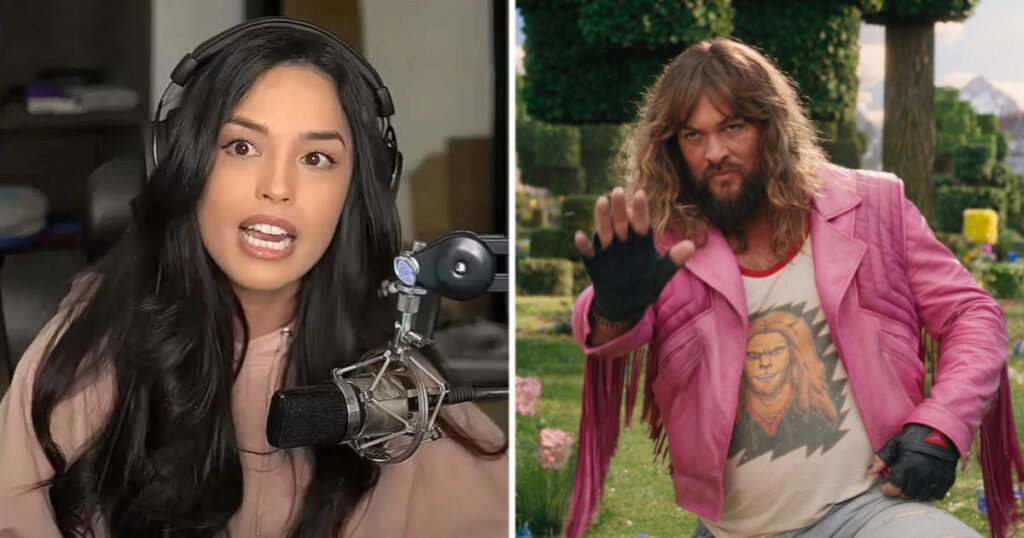 Valkyrae Jason Momoa minecraft