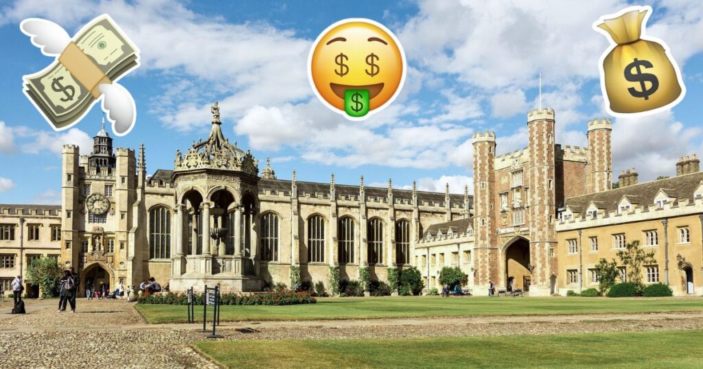 sunday times rich list 40 under 40 universities uk universities oxbridge russell group unis 2025 trinity college cambridge