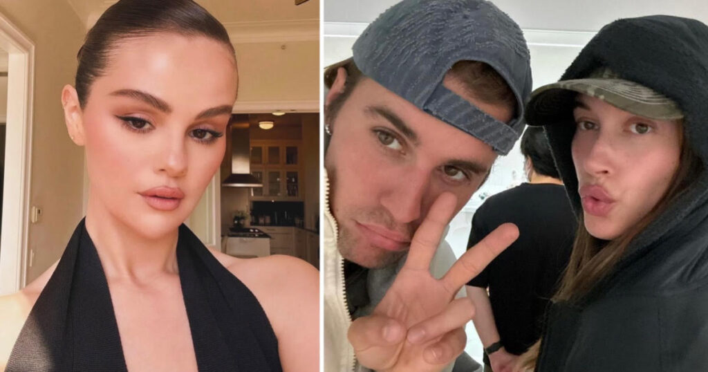 Justin Hailey Bieber Vogue Selena Gomez