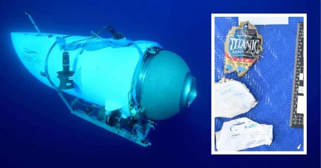 oceangate titan sub wreckage items