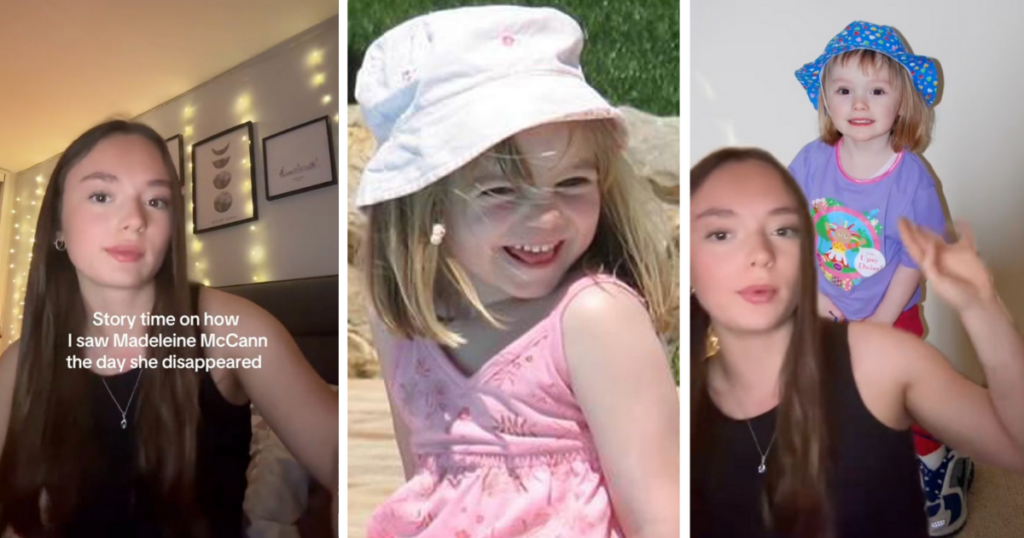 TikToker tells story of Madeleine McCann