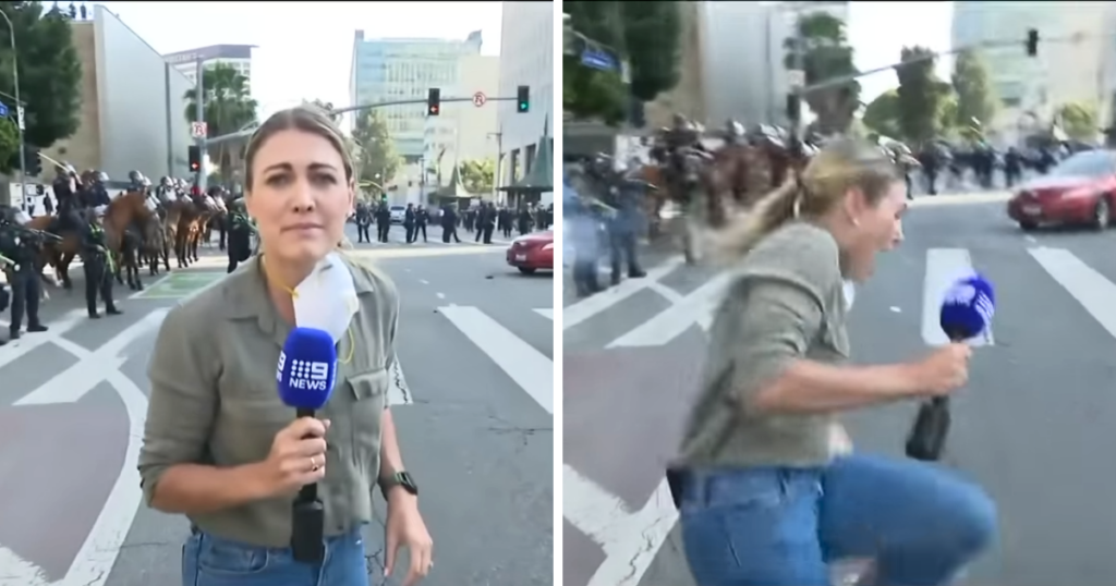 Nine statement reporter shot