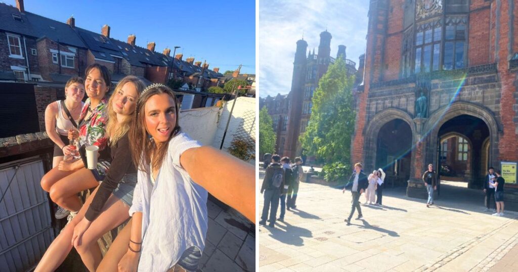 newcastle university (which actually did well on this ranking and is a russell group) and some newcastle students