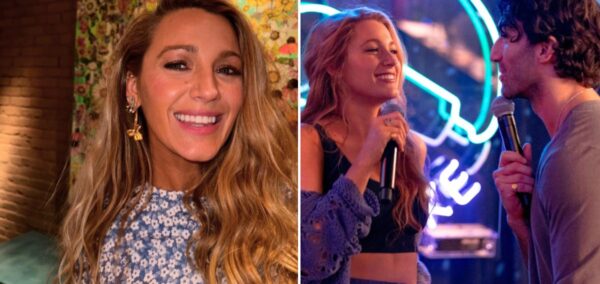 blake lively, then blake lively and justin baldoni in it ends with us