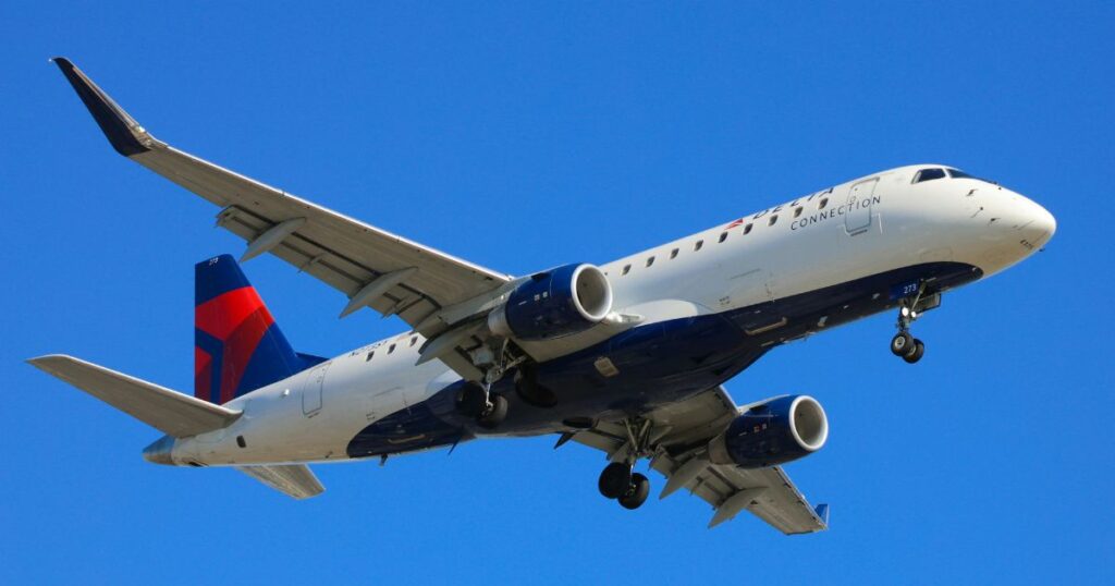 A Delta plane in flight