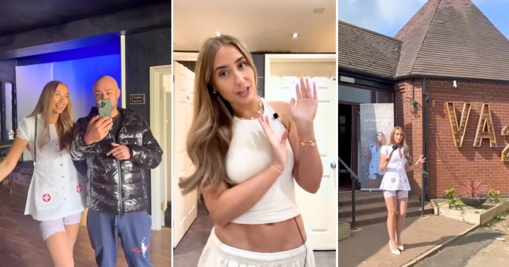 the onlyfans model lily phillips at her fluid bank challenge