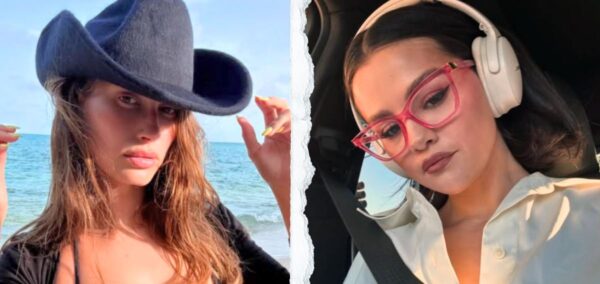 selena gomez and hailey bieber but like the other way round