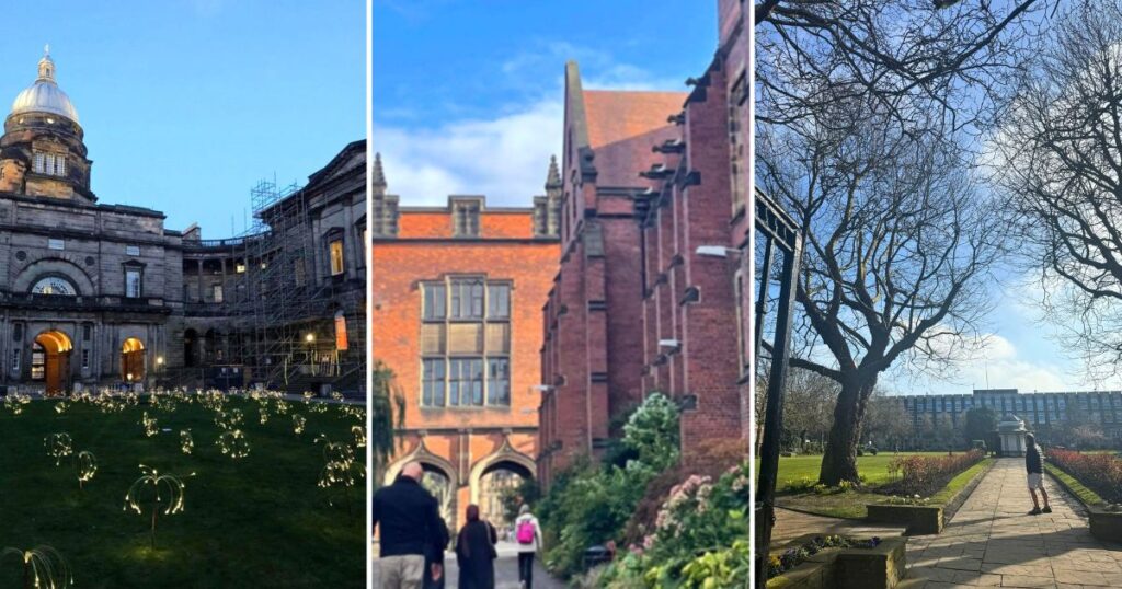 university of edinburgh newcastle university and the university of liverpool
