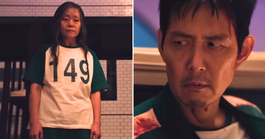 player 149 sorry i forgot her name and gi-hun in squid game season three on netflix
