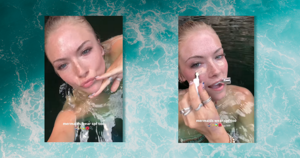 Influencer slammed mermaid makeup