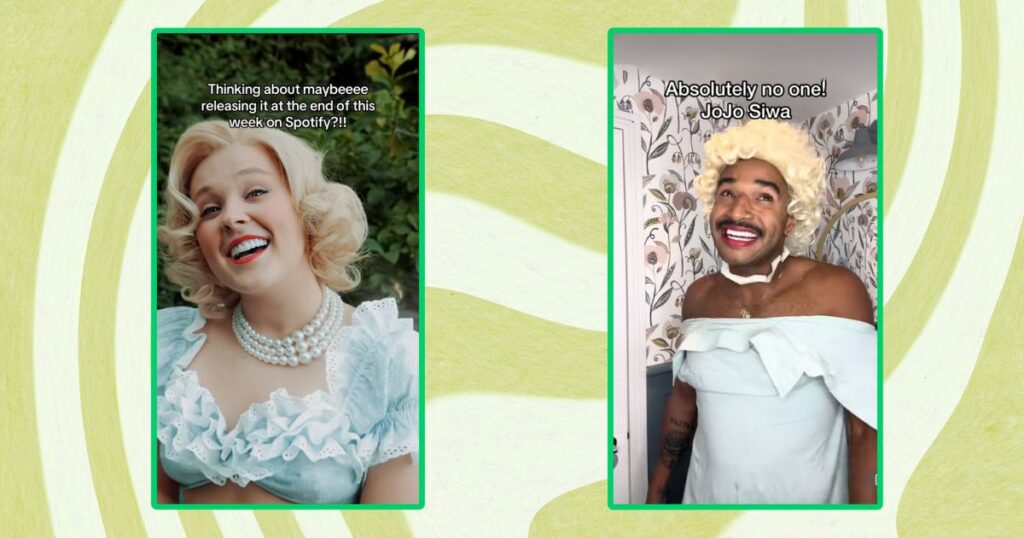 jojo siwa bette davis eyes reactions