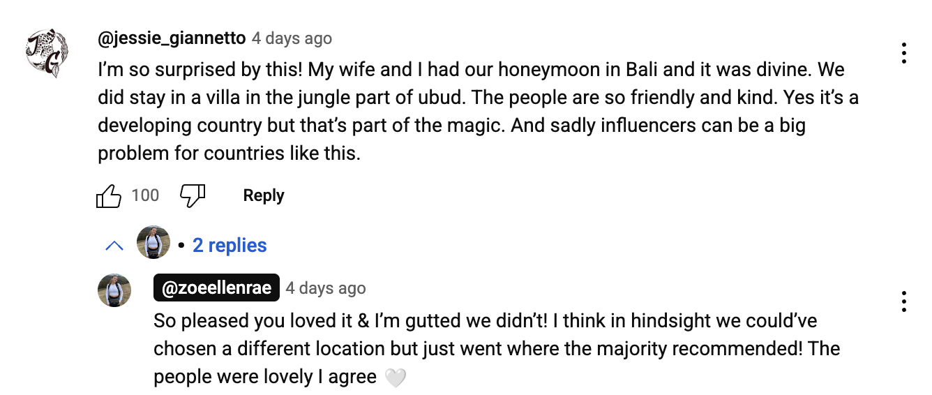 more molly mae sister youtube comments
