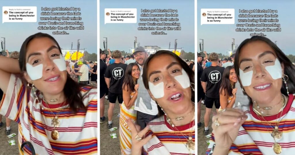 Oasis concert influencer