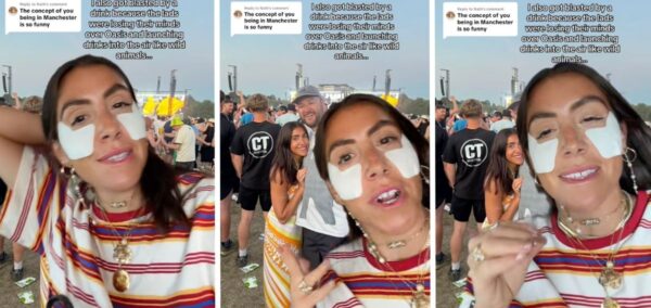 Oasis concert influencer
