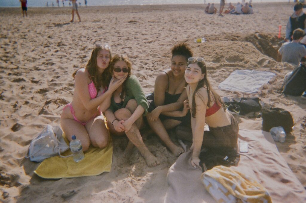 university of exeter students at exmouth beach