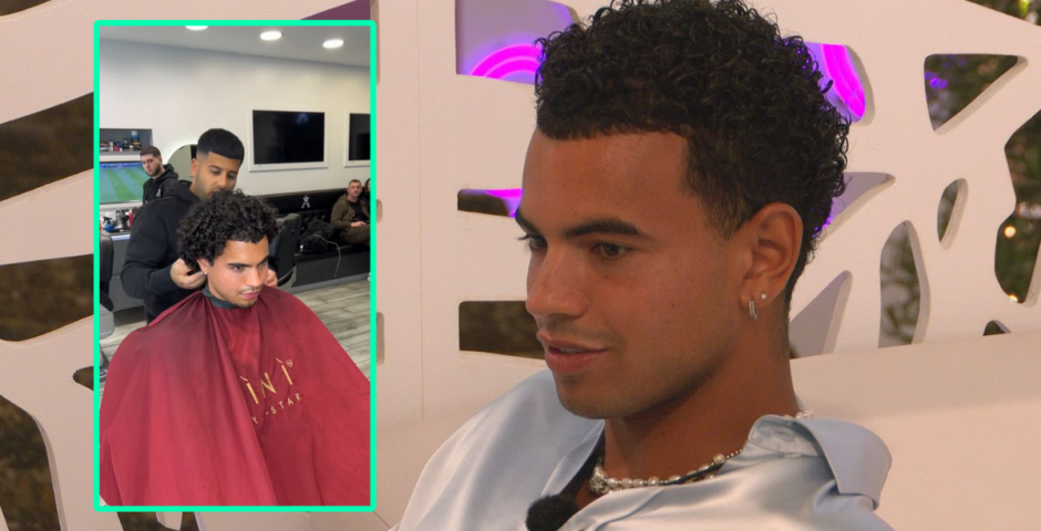 Harrison from Love Island 2025 with long hair