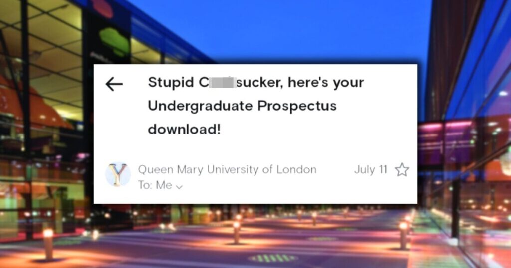 Russell Group apology email