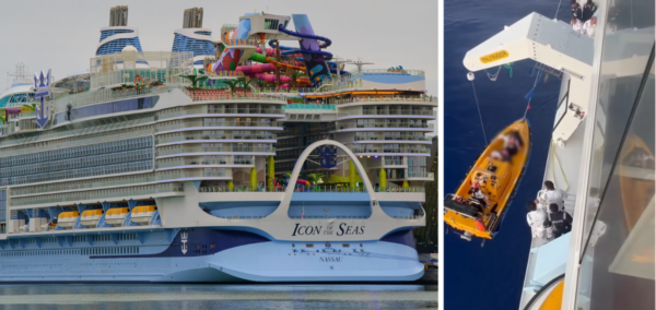 Royal Caribbean icon of the seas man overboard