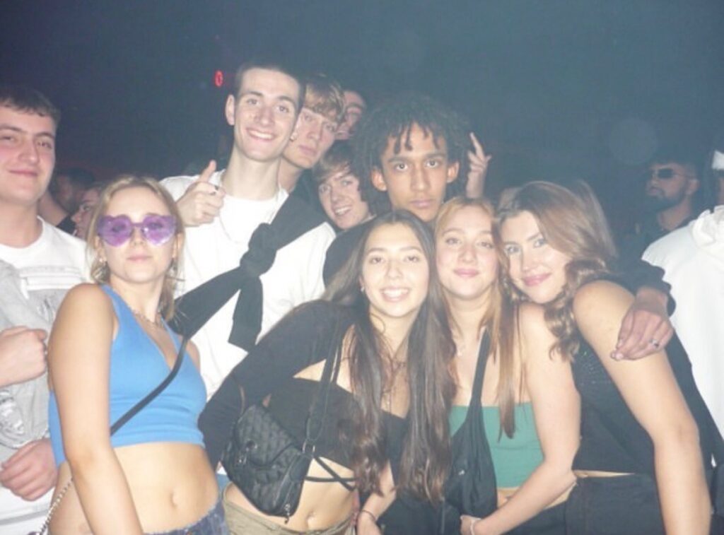 university of manchester students on a night out