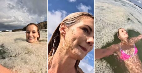michelle sky hayward an influencer supposedly swimming in sewage
