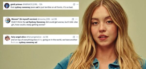 sydney sweeney wearing some jeans for that ad
