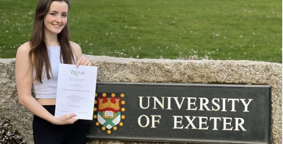 university of exeter grad by that sign