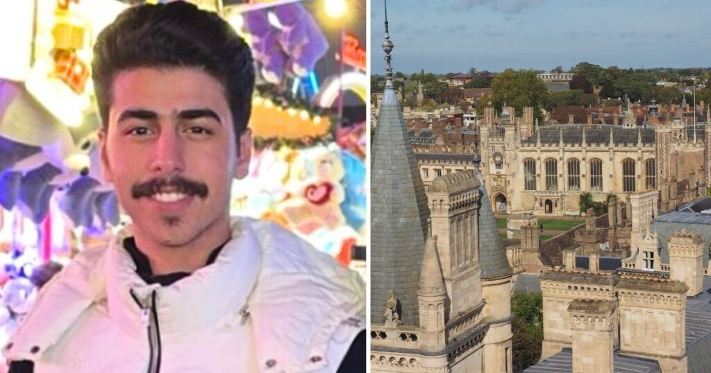 Mohammed Algasim and a picture of cambridge