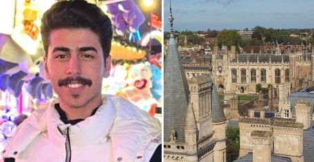 Mohammed Algasim and a picture of cambridge