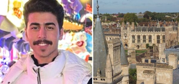 Mohammed Algasim and a picture of cambridge